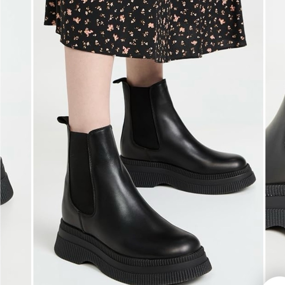 Ganni Black Ankle Boots